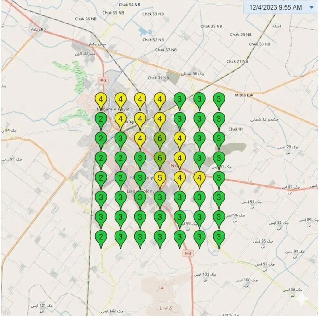 Sajjad Pets Clinic local ranking improvement map